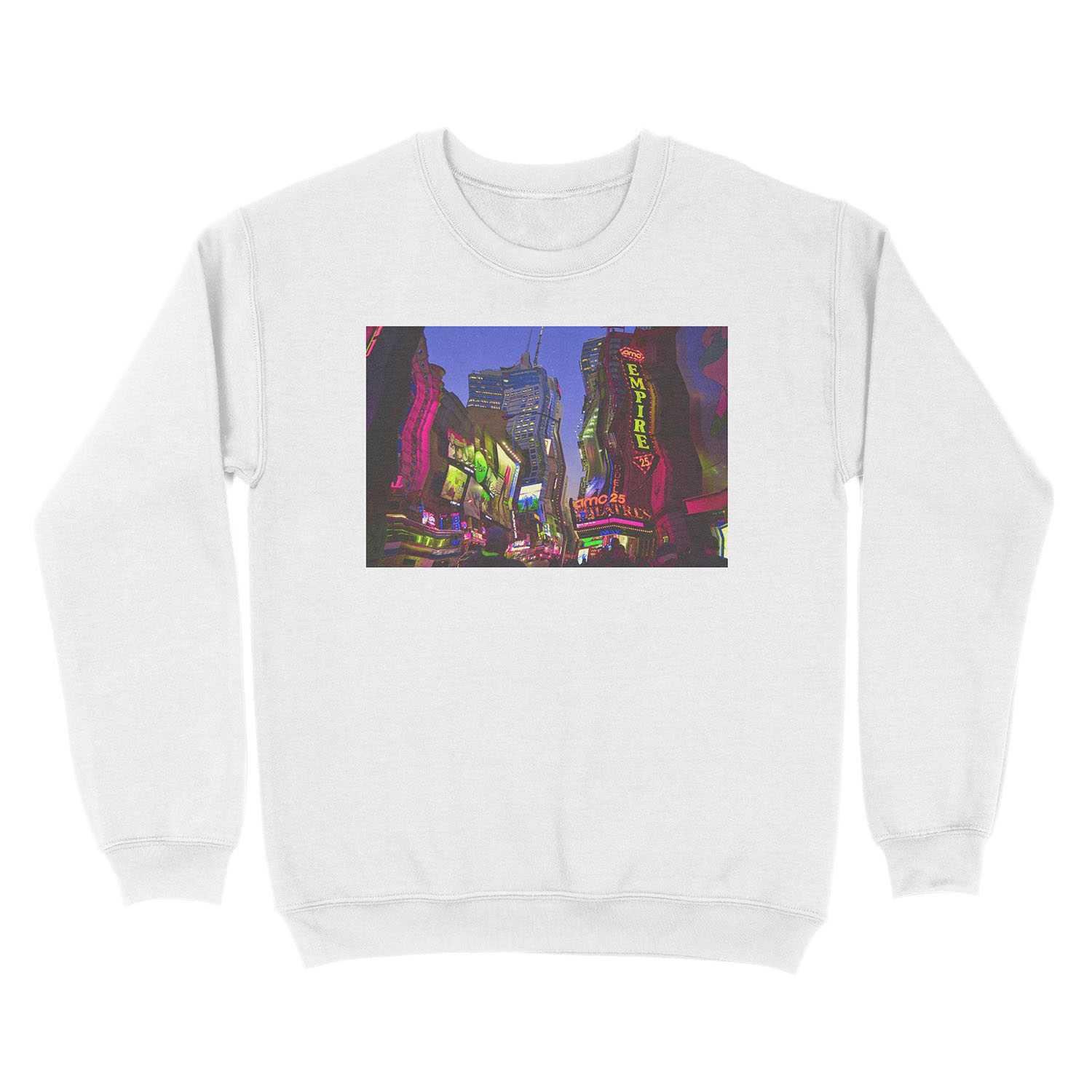 Melting in Times Square Unisex Crewneck Sweatshirt - Image 2