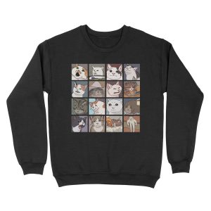 Meme Cats 2.0 Unisex Crewneck Sweatshirt