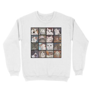 Alternative view of Meme Cats 2.0 Unisex Crewneck Sweatshirt