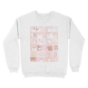 Alternative view of Meme cats Unisex Crewneck Sweatshirt
