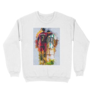 Alternative view of Messi and Ronaldo Unisex Crewneck Sweatshirt