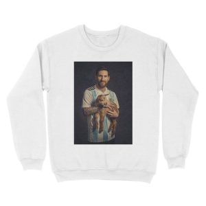 Alternative view of Messi GOAT Unisex Crewneck Sweatshirt