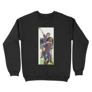 Messi - Ronaldinho - first goal messi Unisex Crewneck Sweatshirt
