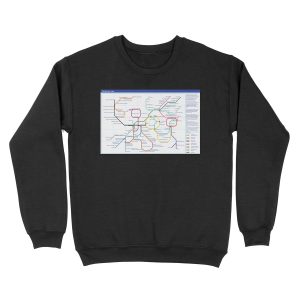 Metabolism - Tube Map Unisex Crewneck Sweatshirt