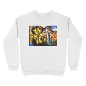 Alternative view of Metamorphosis of Narcissus Salvador Dali Unisex Crewneck Sweatshirt