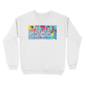 Alternative view of Miami Heat Vicewave Unisex Crewneck Sweatshirt