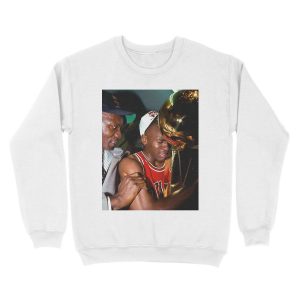 Alternative view of Michael Jordan 1st Championship Unisex Crewneck Sweatshirt
