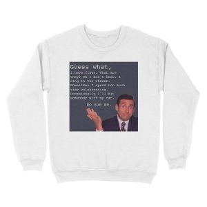 Alternative view of Michael Scott Quotes Unisex Crewneck Sweatshirt
