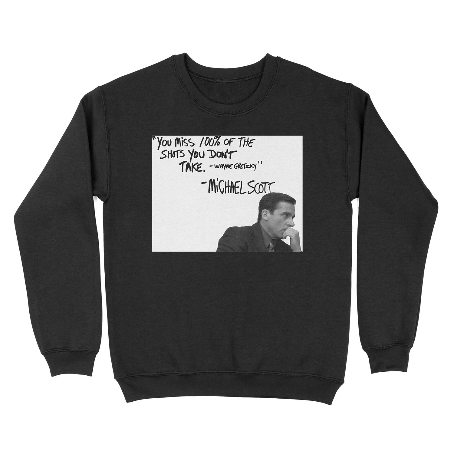 Michael Scott's Inspirational Quote (White) Unisex Crewneck Sweatshirt