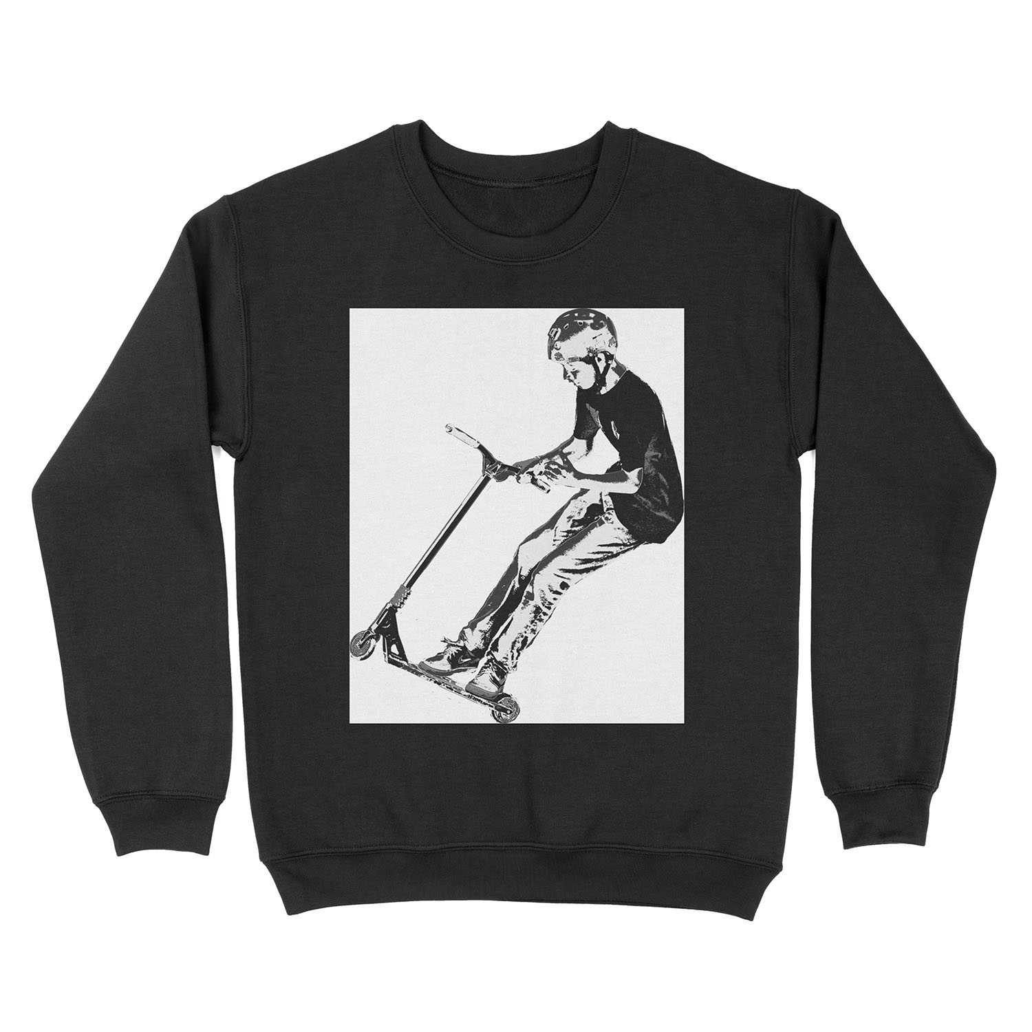 Mid-Air Turn - Stunt Scooter Move Unisex Crewneck Sweatshirt
