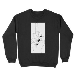 Middle Finger Unisex Crewneck Sweatshirt