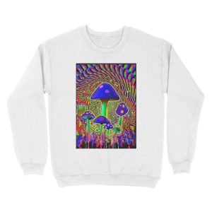 Alternative view of MIND MELT - MUSHROOMS BLACK LIGHT Unisex Crewneck Sweatshirt