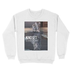 Alternative view of Mindset Is Everything Motivational Quote Unisex Crewneck Sweatshirt