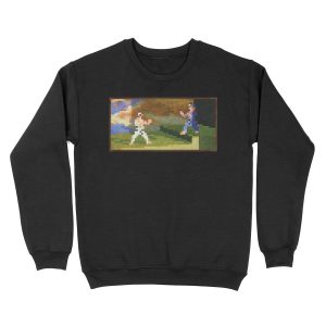 Minecraft Painting Fighters Unisex Crewneck Sweatshirt