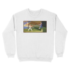 Alternative view of Minecraft Painting Fighters Unisex Crewneck Sweatshirt