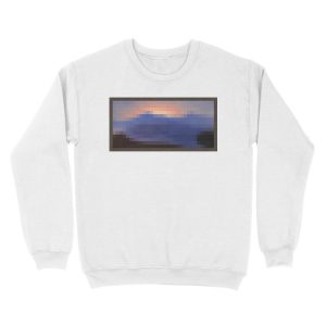Alternative view of Minecraft Painting Sunset Unisex Crewneck Sweatshirt