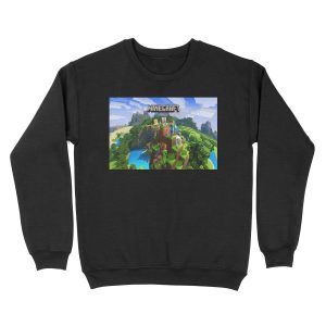 Minecraft PE Background Unisex Crewneck Sweatshirt