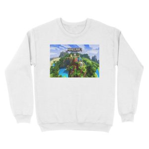 Alternative view of Minecraft PE Background Unisex Crewneck Sweatshirt