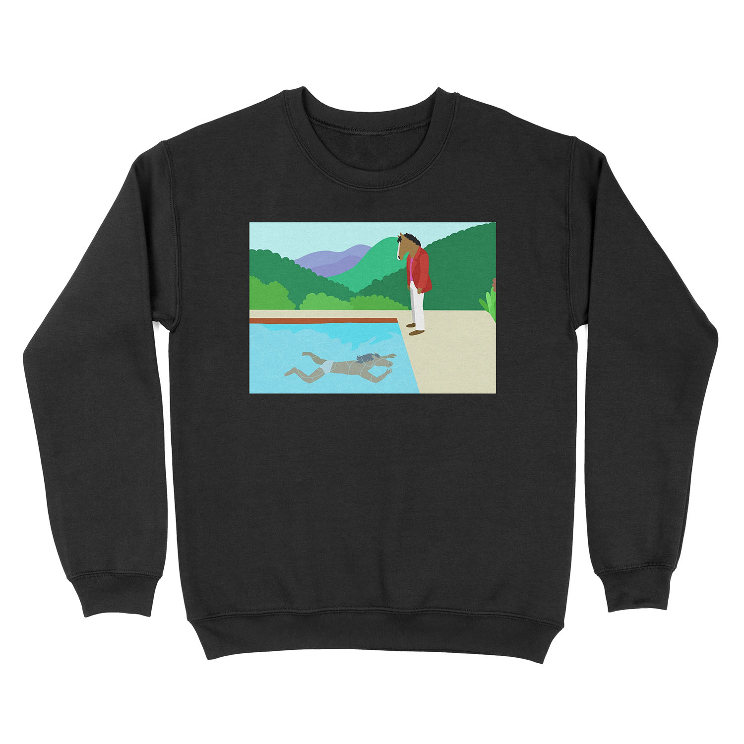 Minimal Horseman Unisex Crewneck Sweatshirt