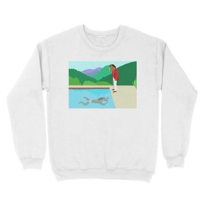 Alternative view of Minimal Horseman Unisex Crewneck Sweatshirt