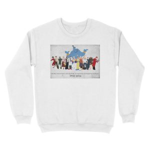 Alternative view of Minimalist Inspired Robin Williams Character Tribute Unisex Crewneck Sweatshirt