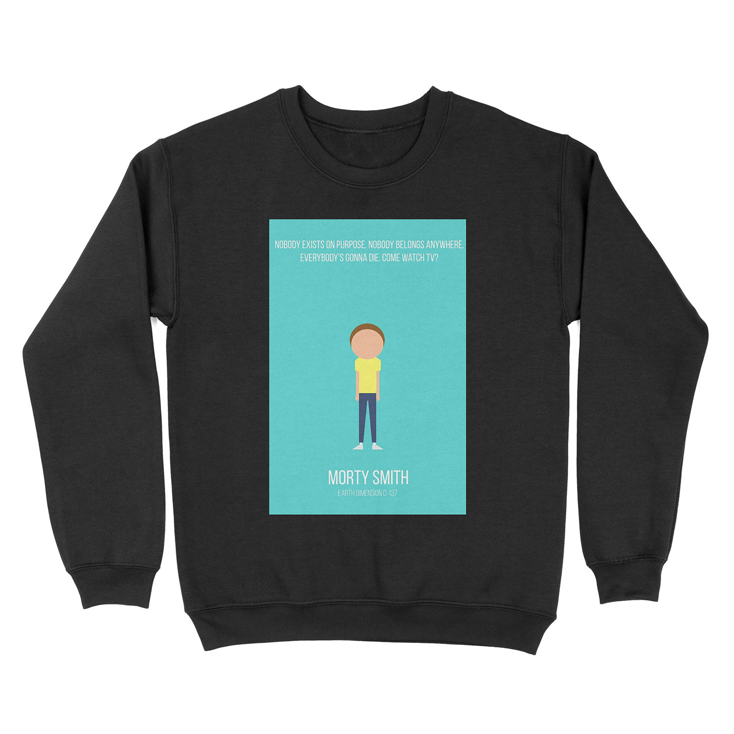 Minimalist Morty Smith Unisex Crewneck Sweatshirt