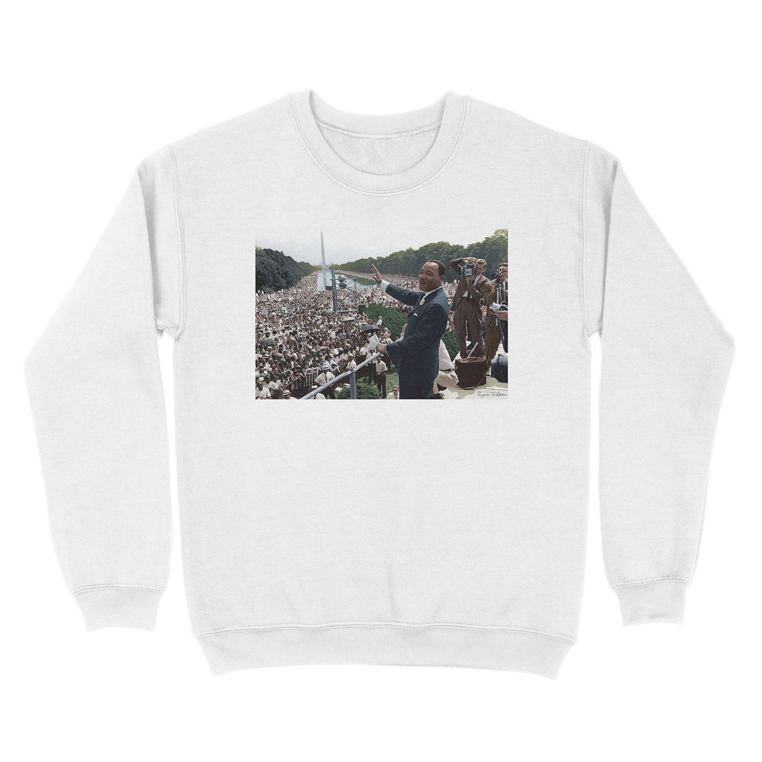 MLK's March On Washington, August 27, 1963 Unisex Crewneck Sweatshirt - Image 2