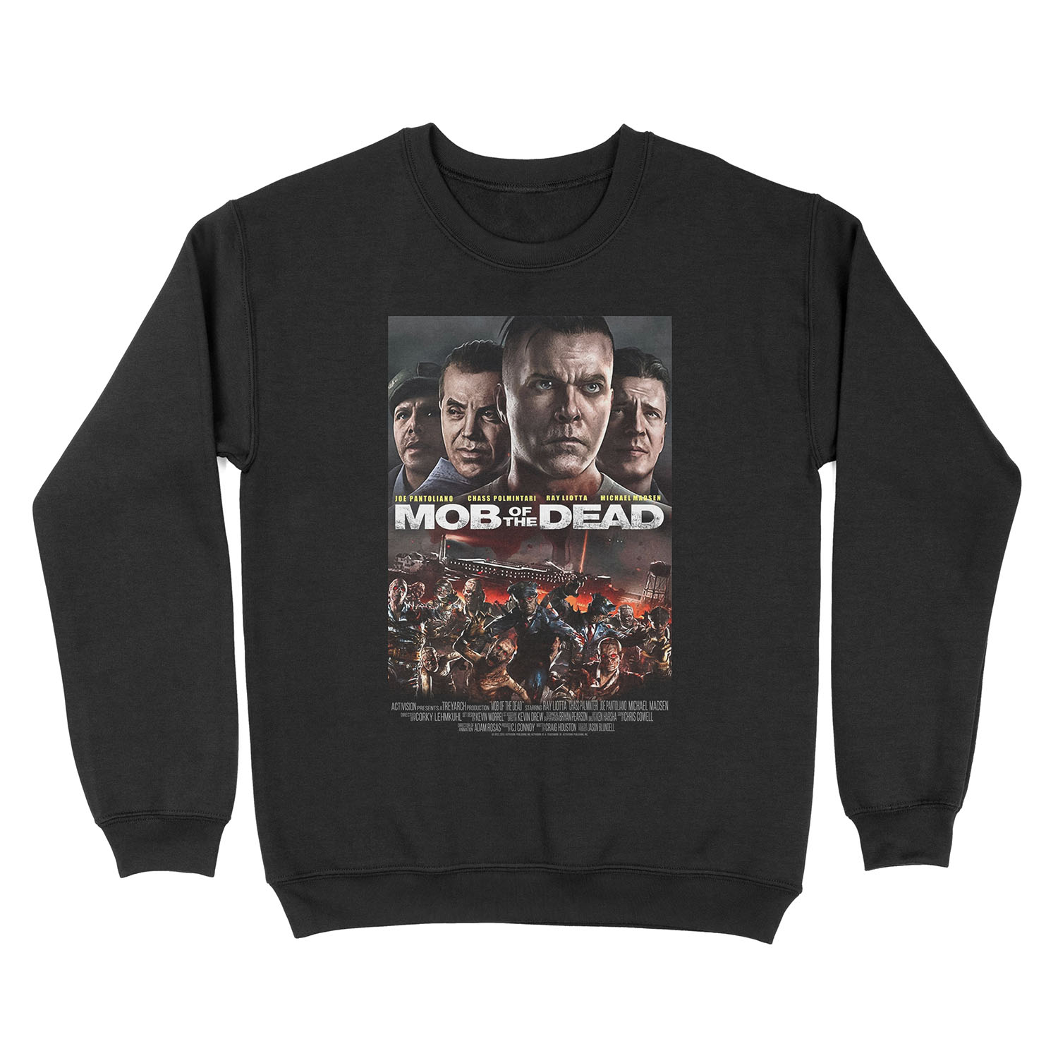 Mob Of The Dead Movie Unisex Crewneck Sweatshirt Chief T Shirt Mob Of The Dead Movie Unisex Crewneck Sweatshirt Chief T Shirt