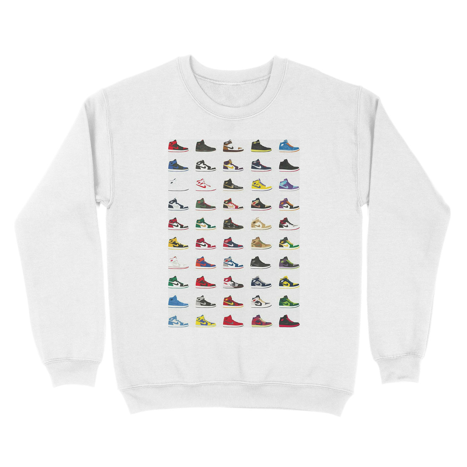 Model Sneakers Unisex Crewneck Sweatshirt - Image 2