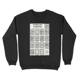 modern art simplified Unisex Crewneck Sweatshirt