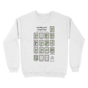 Alternative view of modern art simplified Unisex Crewneck Sweatshirt