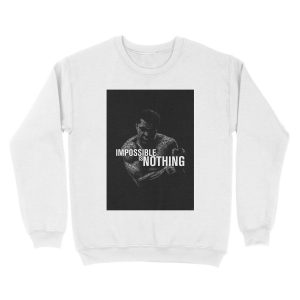Alternative view of Mohamed Ali "impossible is nothing" Unisex Crewneck Sweatshirt