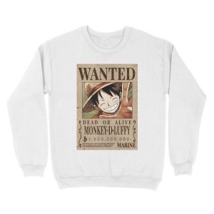Alternative view of Monkey D Luffy Wanted Bounty Unisex Crewneck Sweatshirt