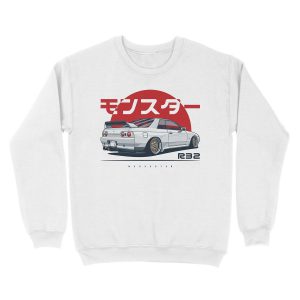 Alternative view of Monster. Skyline R32 GTR Unisex Crewneck Sweatshirt