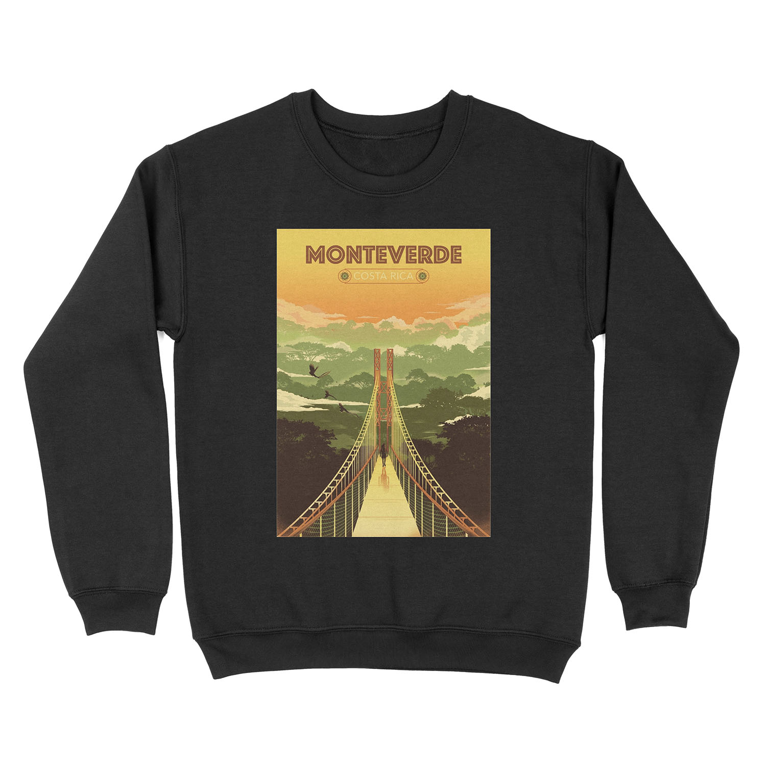 Monteverde Costa Rica Unisex Crewneck Sweatshirt