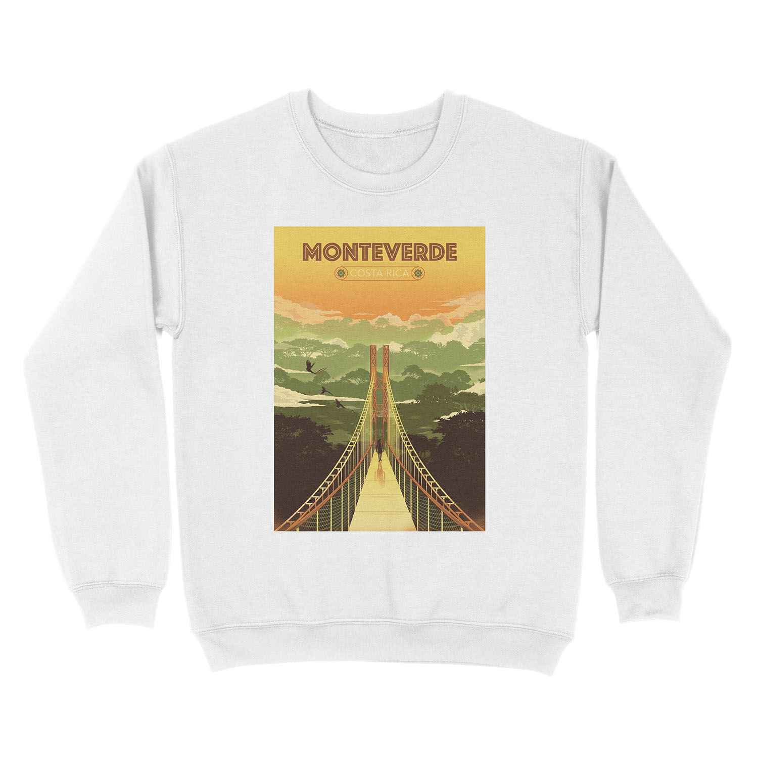 Monteverde Costa Rica Unisex Crewneck Sweatshirt - Image 2