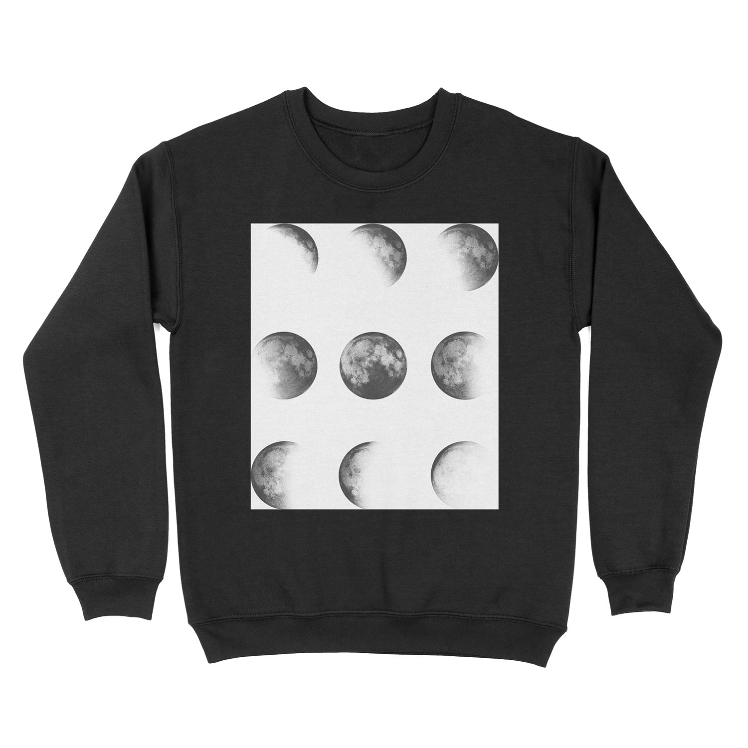 MOON PHASES DESIGN Unisex Crewneck Sweatshirt