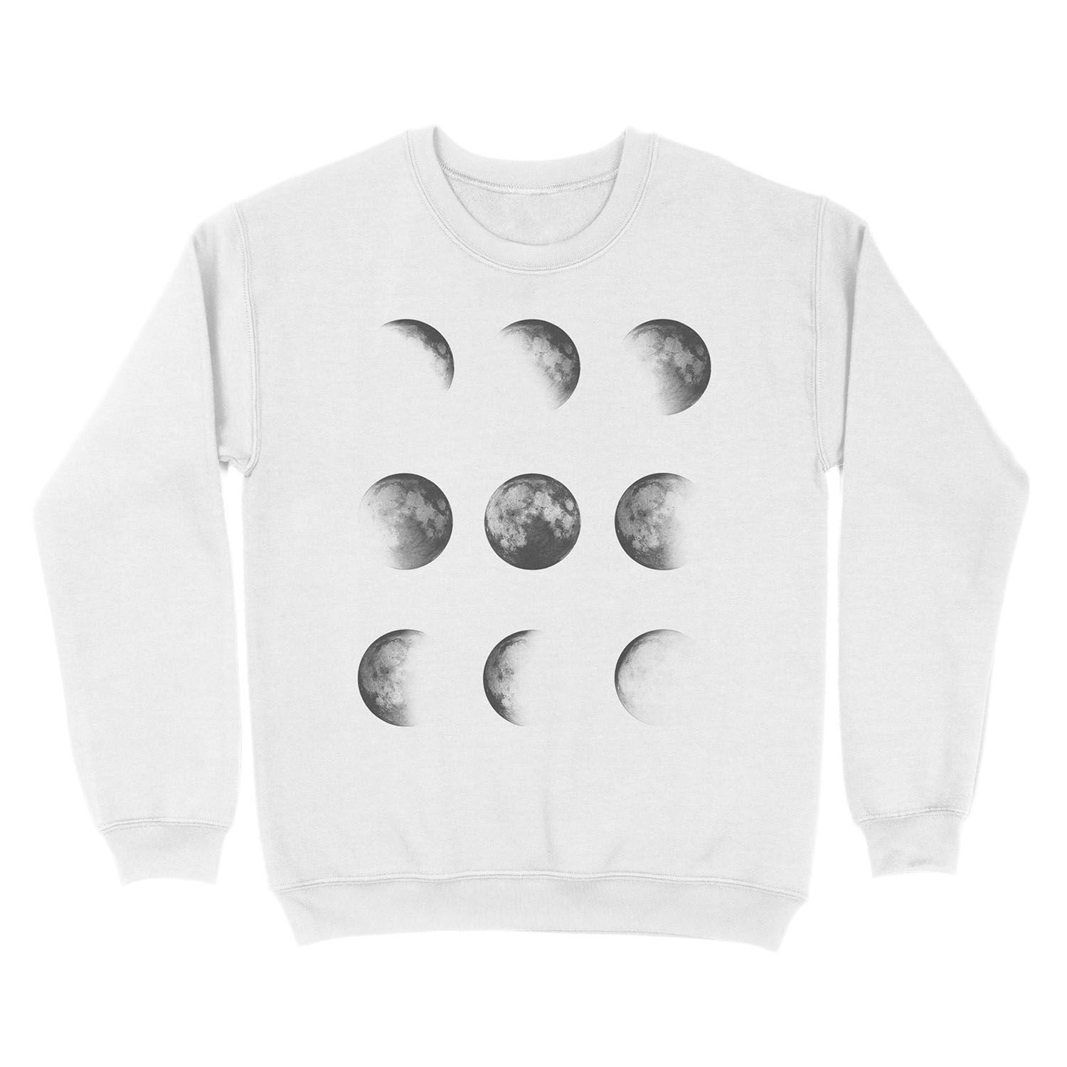 MOON PHASES DESIGN Unisex Crewneck Sweatshirt - Image 2