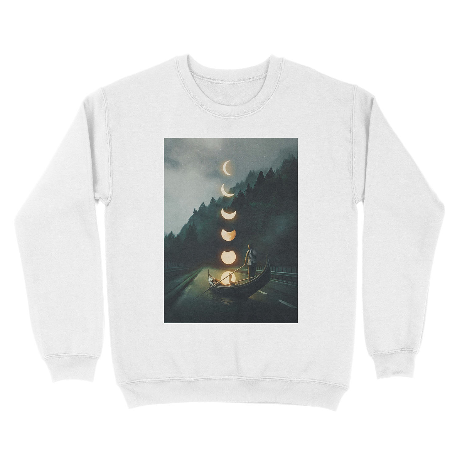 Moon Ride Unisex Crewneck Sweatshirt - Image 2