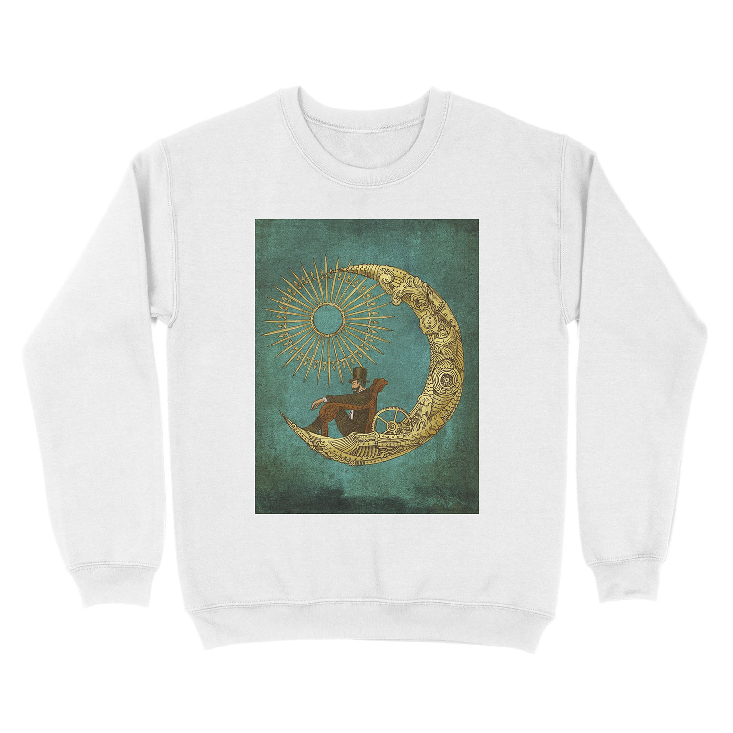 Moon Travel Unisex Crewneck Sweatshirt - Image 2