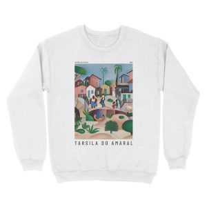 Alternative view of Morro de Favela - Tarsila do Amaral - Art Unisex Crewneck Sweatshirt