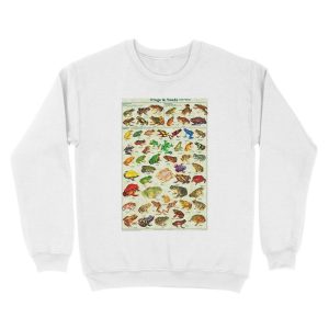 Alternative view of Most Relevant Frogs & Toads of The World Unisex Crewneck Sweatshirt