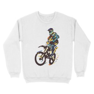 Alternative view of Motocross Unisex Crewneck Sweatshirt