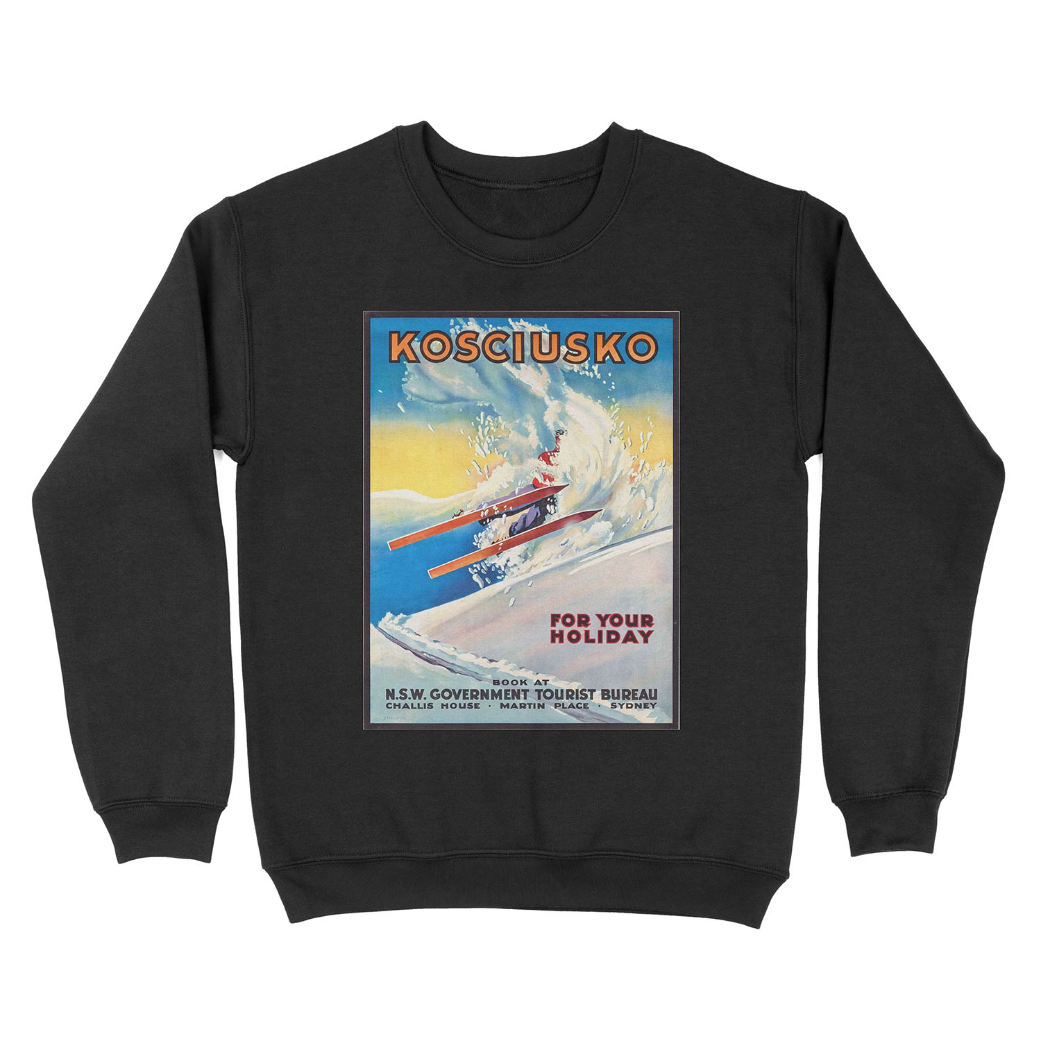 Mount Kosciuszko - Vintage Australian Ski Unisex Crewneck Sweatshirt