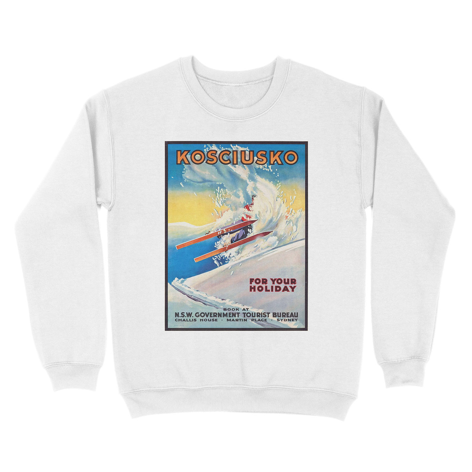 Mount Kosciuszko - Vintage Australian Ski Unisex Crewneck Sweatshirt - Image 2