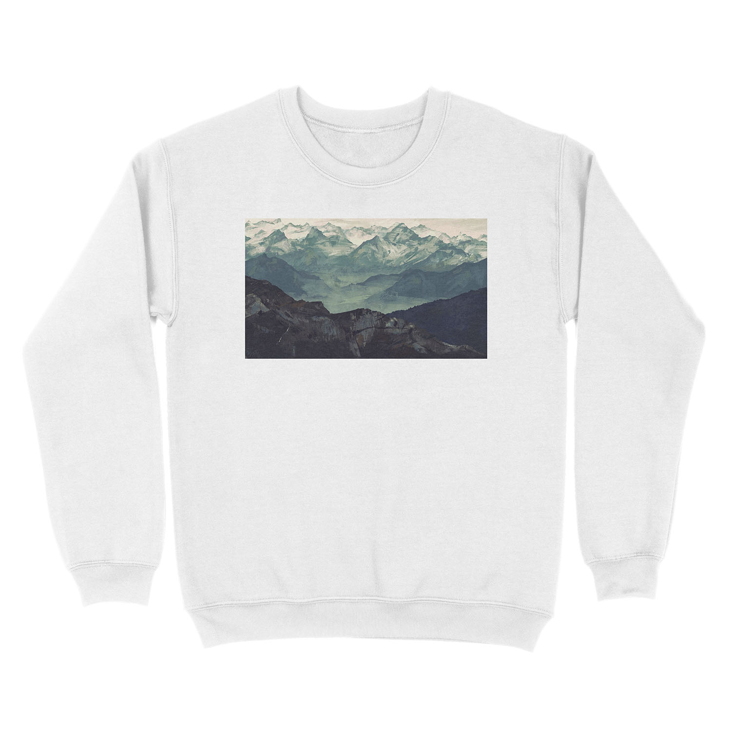 Mountain Fog Unisex Crewneck Sweatshirt - Image 2
