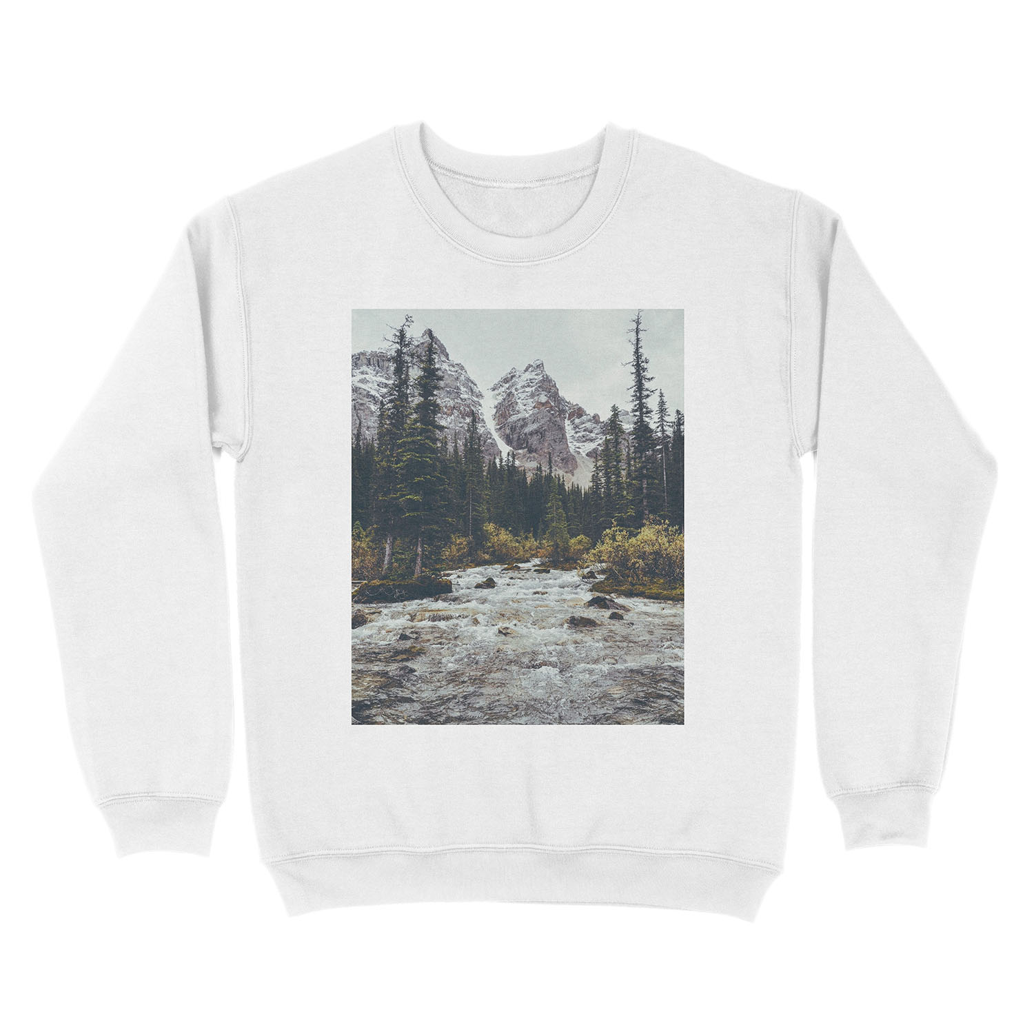 mountain rapids Unisex Crewneck Sweatshirt - Image 2