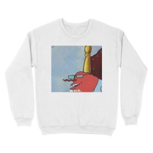 Alternative view of Mr. Krabs Saying "wack." Unisex Crewneck Sweatshirt