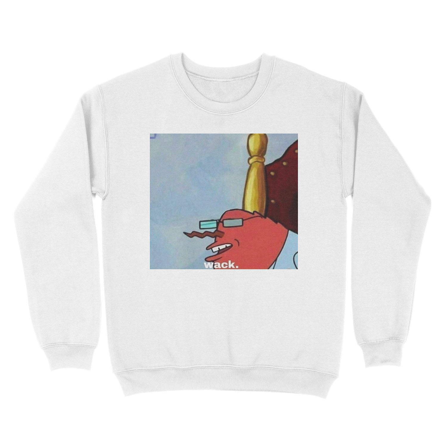 Mr. Krabs Saying "wack." Unisex Crewneck Sweatshirt - Image 2
