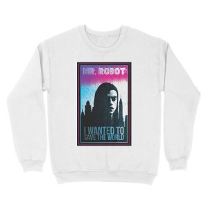 Alternative view of Mr. Robot retro Unisex Crewneck Sweatshirt